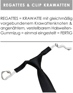 Krawatten - Gummizug