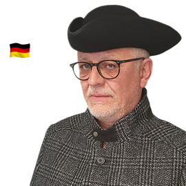 Traditioneller Herren Dreispitz  Bestatter Hut FRANZ