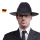 Traditioneller Herren Bogart Bestatter Hut CASABLANCA
