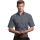 Bügelfreies Button Down Hemd Kurzarm dunkelgrau