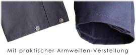 AUSLAUFMODELL - Bestatter Arbeitsmantel DIETER | zweifarbig schwarz-grau