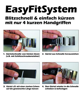 Automatik Herren Ledergürtel Design Dreiecke schwarz