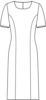 PREMIUM Damen Etuikleid Regular Fit, Fb. anthrazit