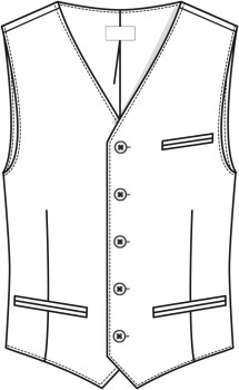 PREMIUM Herren Weste Comfort Fit, Fb. anthrazit
