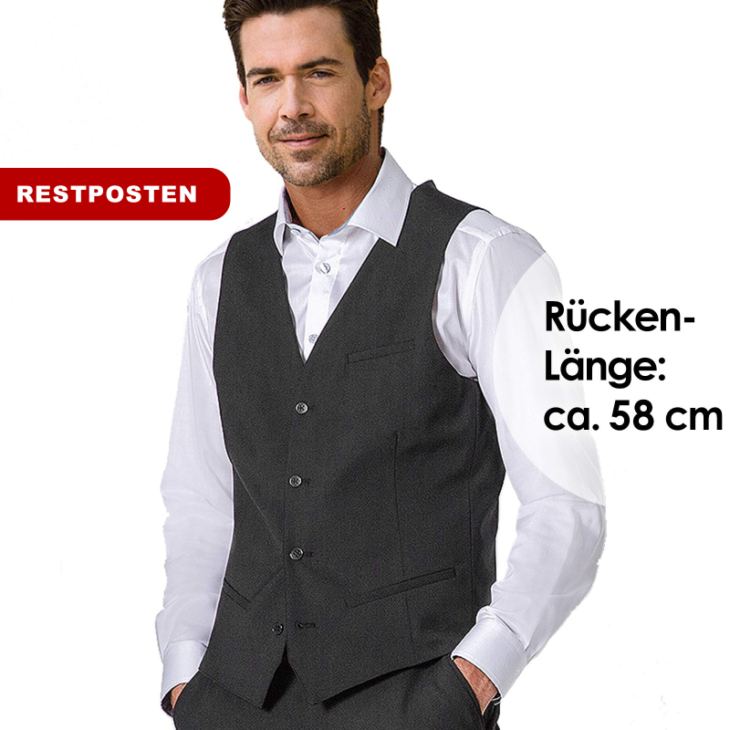 PREMIUM Herren Weste Regular Fit anthrazit