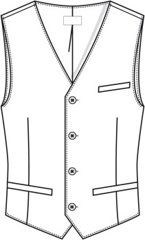 PREMIUM Herren Weste Regular Fit anthrazit