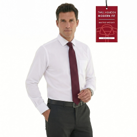 Matteo Morati® Modern Fit Hemd  Fb.weiß Langarm...