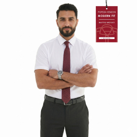 Matteo Morati® Modern Fit Hemd, Fb.weiß Kurz...