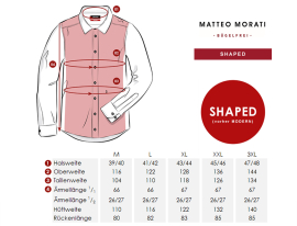 Matteo Morati® Modern Fit Hemd, Fb.weiß Lang Popelin-Q
