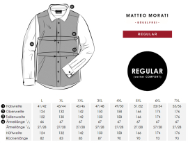 Matteo Morati® Comfort Fit Hemd, Fb.weiß Lang Popelin-Q