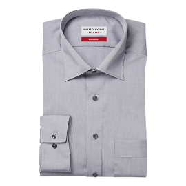 Matteo Morati® Chambray Hemd, Fb. hellgrau Langarm Twill-Q