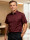 Matteo Morati® Popelin Hemd Fb.bordeaux Kurz