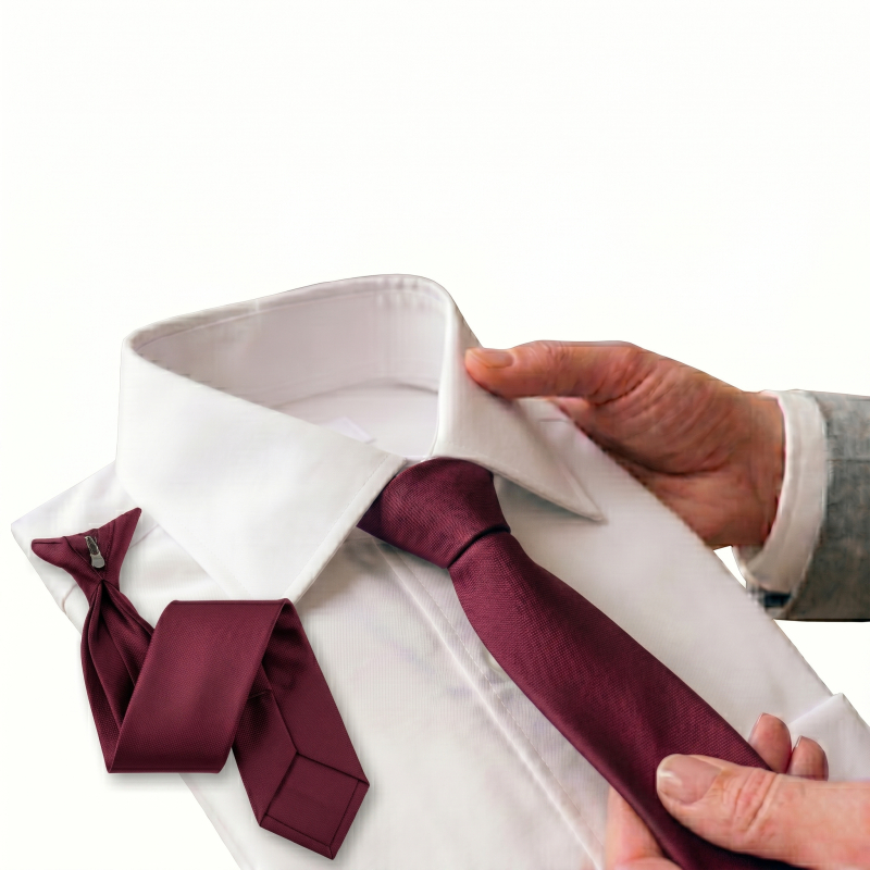 Clip Krawatte BUSINESS Plus bordeaux