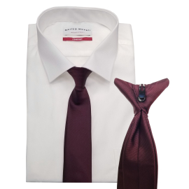 Clip Krawatte BUSINESS Plus bordeaux