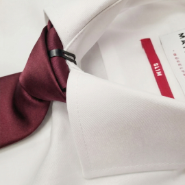 Clip Krawatte BUSINESS Plus bordeaux