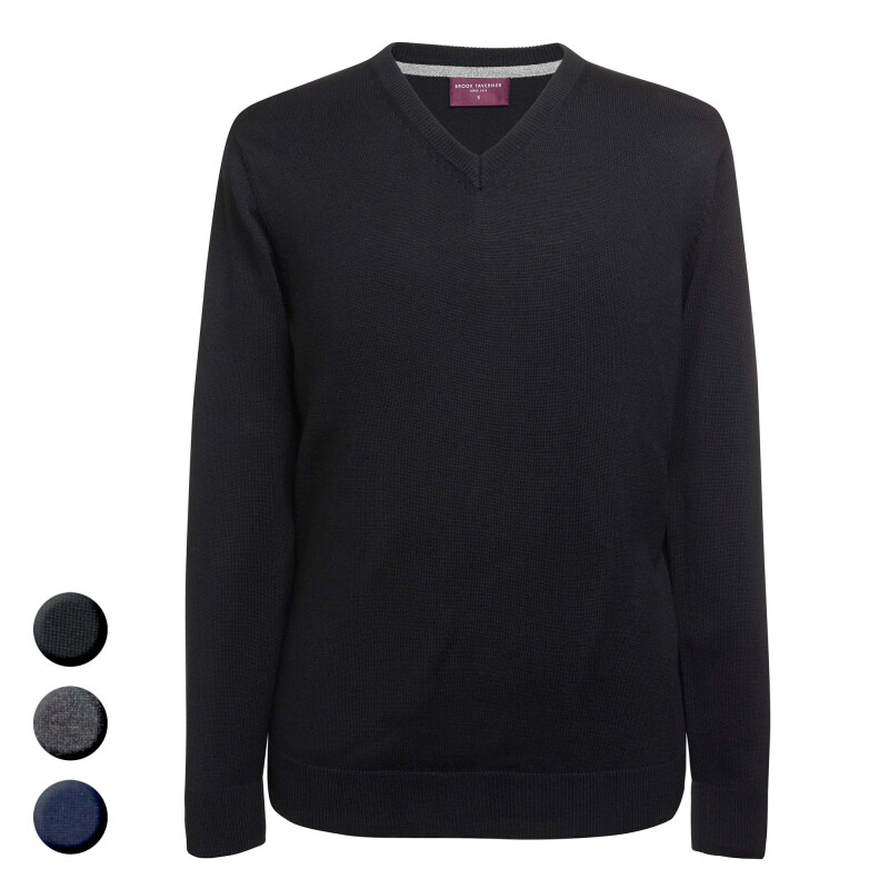 BASIC Strickpullover mit V-Ausschnitt BOSTON