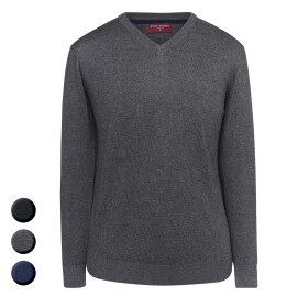 BASIC Strickpullover mit V-Ausschnitt BOSTON