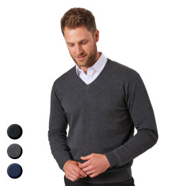 BASIC Strickpullover mit V-Ausschnitt BOSTON