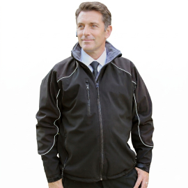 Team - Softshell-Jacke JENS, Fb. schwarz