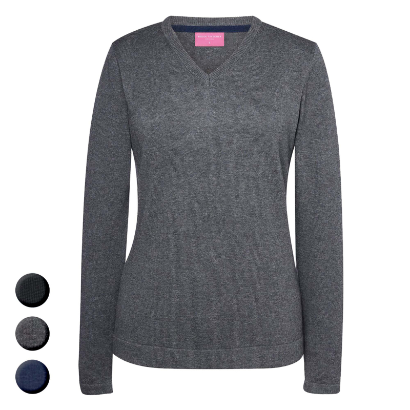 Damen Strickpullover mit V-Ausschnitt ATLANTA