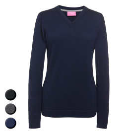 Damen Strickpullover mit V-Ausschnitt ATLANTA