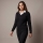 BASIC Damen Strickpullover mit V-Ausschnitt ATLANTA