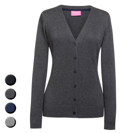 Damen Strickjacke mit V-Ausschnitt AUGUSTA