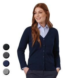 Damen Strickjacke mit V-Ausschnitt AUGUSTA