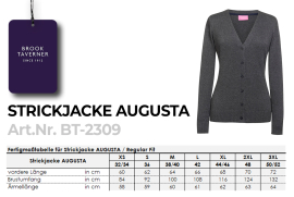 Damen Strickjacke mit V-Ausschnitt AUGUSTA