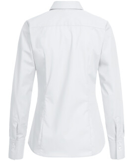 Premium Langarm Damen Bluse REGULAR FIT - WEISS