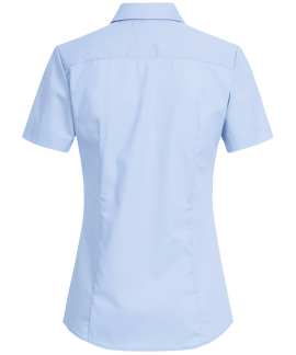 Premium Kurzarm Damen Bluse REGULAR FIT - HELLBLAU
