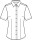 Premium Kurzarm Damen Bluse REGULAR FIT - HELLBLAU