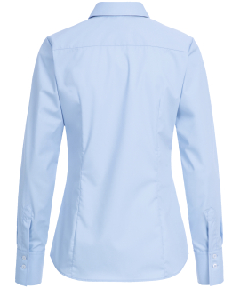 Premium Langarm Damen Bluse REGULAR FIT - HELLBLAU