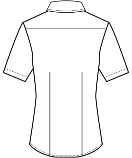 Premium Kurzarm Damen Bluse REGULAR FIT - MARINE