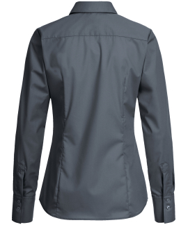 Premium Langarm Damen Bluse REGULAR FIT - ANTHRAZIT