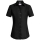Premium Kurzarm Damen Bluse REGULAR FIT - SCHWARZ