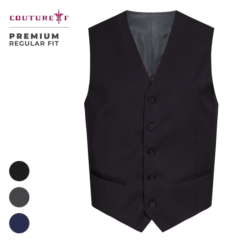 Couture F Premium® Schwarz Weste GILBERT