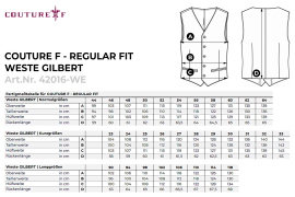 Couture F Premium® Schwarz Weste GILBERT