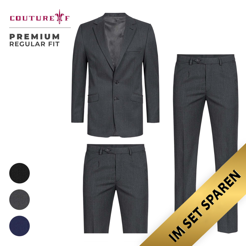 Couture F Premium® Anthrazit 3er Set GILBERT3-A