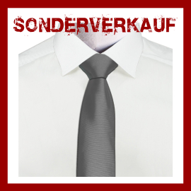 Bestatter Krawatte BUSINESS Langbinder silbergrau
