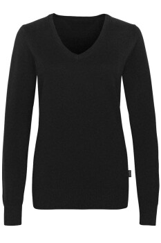 Damen Unterzieh V-Pullover MEISSEN schwarz