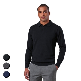 BASIC Strickpolo mit Knopfleiste CASPER