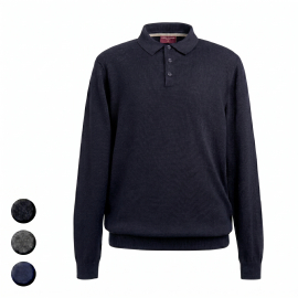 BASIC Strickpolo mit Knopfleiste CASPER