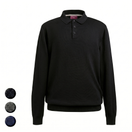BASIC Strickpolo mit Knopfleiste CASPER