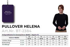 BASIC Damen Strickpullover mit Rundhals-Ausschnitt HELENA