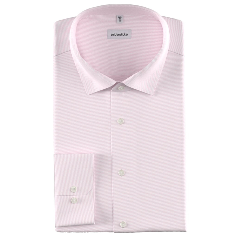 Seidensticker® Twill Hemd SLIM, Fb.rosé Langarm