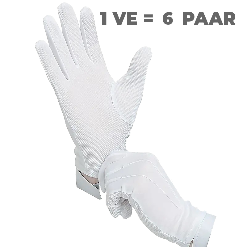 Micro Handschuhe Premium mit Noppen (weiß)