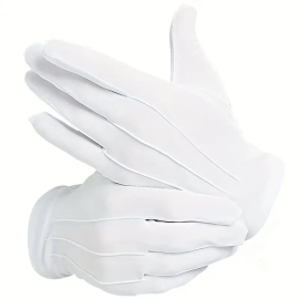 Micro Handschuhe Premium mit Noppen (weiß)