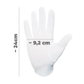 Micro Handschuhe Premium mit Noppen (weiß)