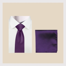 Regattes BUSINESS Standard Lila + Einstecktuch